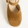 Sandalias con plataforma Fawcette de piel crustada de 100 mm Sandalias con plataforma Fawcette de piel crustada de 100 mm