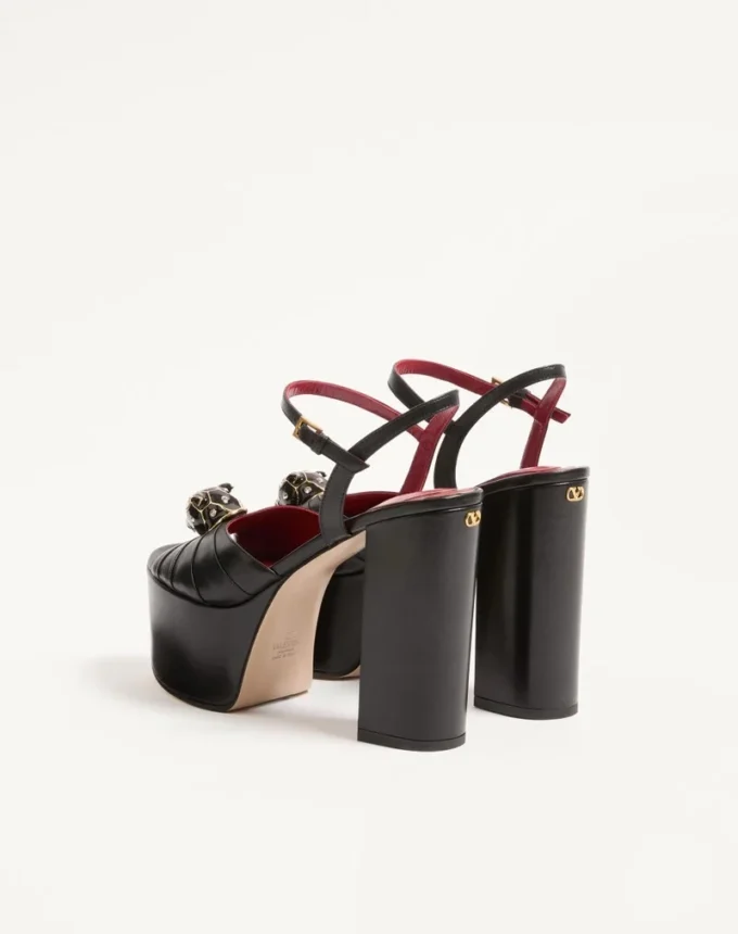 Sandalias con plataforma Panthea en piel de cabrito de 125 mm Sandalias con plataforma Panthea en piel de cabrito de 125 mm