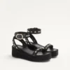 Sandalias con plataforma Rockstud de piel de becerro de 45 mm Sandalias con plataforma Rockstud de piel de becerro de 45 mm