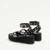 Sandalias con plataforma Rockstud de piel de becerro de 45 mm Sandalias con plataforma Rockstud de piel de becerro de 45 mm
