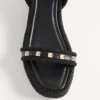 Sandalias con plataforma Rockstud de piel de becerro de 45 mm Sandalias con plataforma Rockstud de piel de becerro de 45 mm