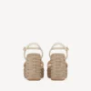 Sandalias de cuña con aberturas Vlogo en piel de becerro 110 mm Sandalias de cuña con aberturas Vlogo en piel de becerro 110 mm