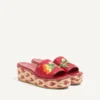 Sandalias de cuña de rafia Bribri con bordado floral de 65 mm Sandalias de cuña de rafia Bribri con bordado floral de 65 mm