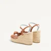 Sandalias de cuña Royal de piel de cabrito de 100 mm Sandalias de cuña Royal de piel de cabrito de 100 mm