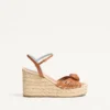 Sandalias de cuña Royal de piel de cabrito de 100 mm Sandalias de cuña Royal de piel de cabrito de 100 mm