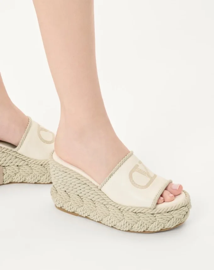 Sandalias de cuña Vlogo Torchon en napa de 100 mm Sandalias de cuña Vlogo Torchon en napa de 100 mm