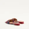 Sandalias de denim con plataforma Vlogo Signature y bordado Cherryfic de 20 mm