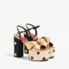 Sandalias de plataforma Crasher con bordado Plus de Pois de 125 mm