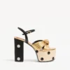 Sandalias de plataforma Crasher con bordado Plus de Pois de 125 mm