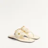 Sandalias de tiras de piel de cabra Plaster Caster Sandalias de tiras de piel de cabra Plaster Caster