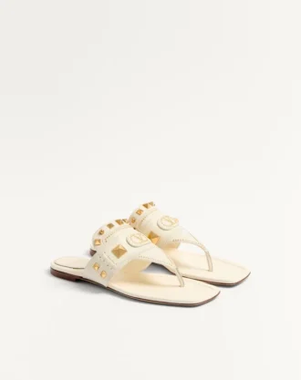 Sandalias de tiras de piel de cabra Plaster Caster