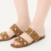 Sandalias deslizantes de piel crust Nellcôte Sandalias deslizantes de piel crust Nellcôte