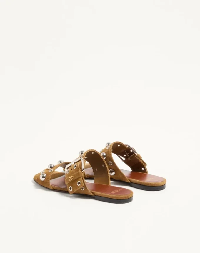 Sandalias deslizantes de piel crust Nellcôte Sandalias deslizantes de piel crust Nellcôte