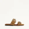 Sandalias deslizantes de piel crust Nellcôte Sandalias deslizantes de piel crust Nellcôte