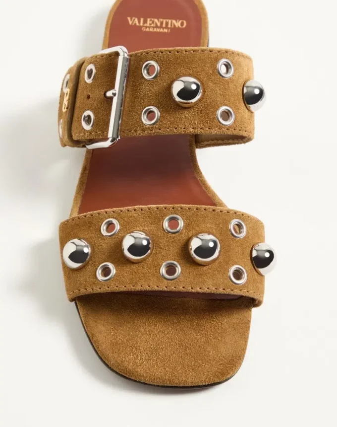 Sandalias deslizantes de piel crust Nellcôte Sandalias deslizantes de piel crust Nellcôte