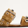 Sandalias deslizantes de piel crust Nellcôte Sandalias deslizantes de piel crust Nellcôte