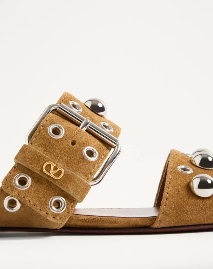 Sandalias deslizantes de piel crust Nellcôte Sandalias deslizantes de piel crust Nellcôte