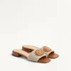 Sandalias deslizantes Vlogo Signature de lona de 20 mm Sandalias deslizantes Vlogo Signature de lona de 20 mm