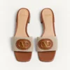 Sandalias deslizantes Vlogo Signature de lona de 20 mm Sandalias deslizantes Vlogo Signature de lona de 20 mm