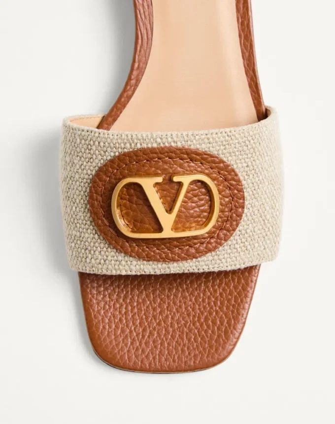 Sandalias deslizantes Vlogo Signature de lona de 20 mm Sandalias deslizantes Vlogo Signature de lona de 20 mm