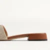 Sandalias deslizantes Vlogo Signature de lona de 20 mm Sandalias deslizantes Vlogo Signature de lona de 20 mm