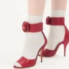 Sandalias Drip Rose de piel de cabrito con cristales de 105 mm Sandalias Drip Rose de piel de cabrito con cristales de 105 mm