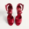Sandalias Drip Rose de piel de cabrito con cristales de 105 mm Sandalias Drip Rose de piel de cabrito con cristales de 105 mm