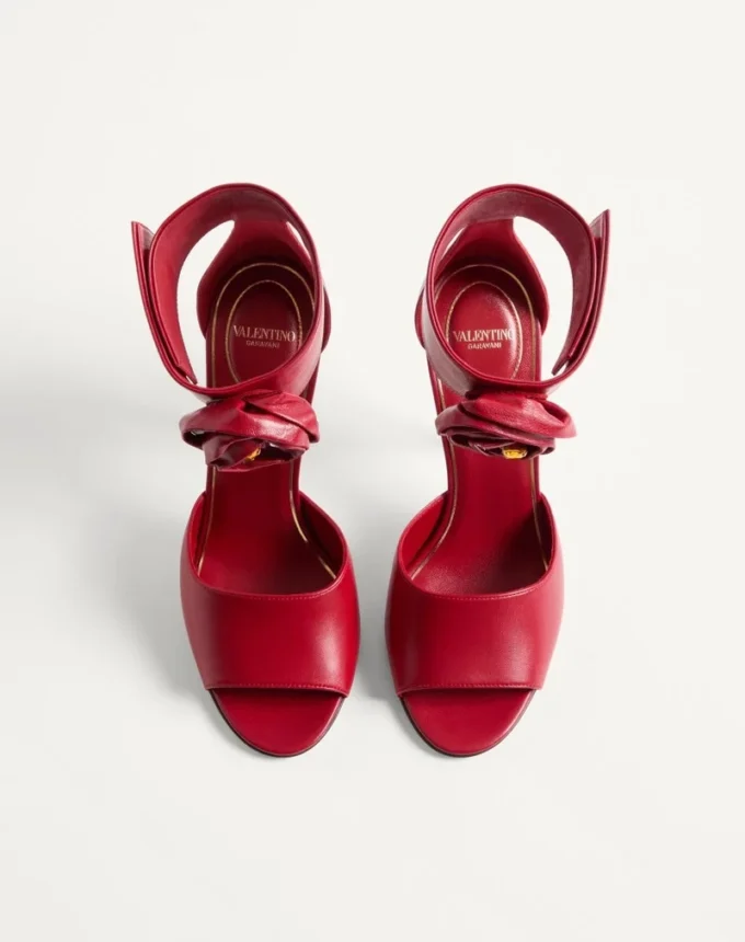 Sandalias Drip Rose de piel de cabrito con cristales de 105 mm Sandalias Drip Rose de piel de cabrito con cristales de 105 mm
