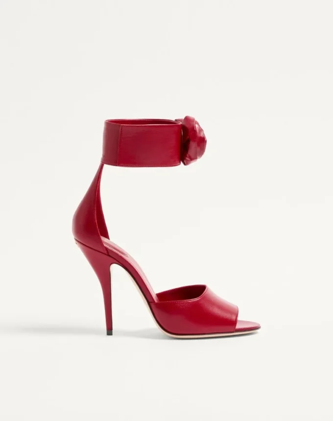 Sandalias Drip Rose de piel de cabrito con cristales de 105 mm Sandalias Drip Rose de piel de cabrito con cristales de 105 mm