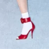 Sandalias Drip Rose de piel de cabrito con cristales de 105 mm Sandalias Drip Rose de piel de cabrito con cristales de 105 mm