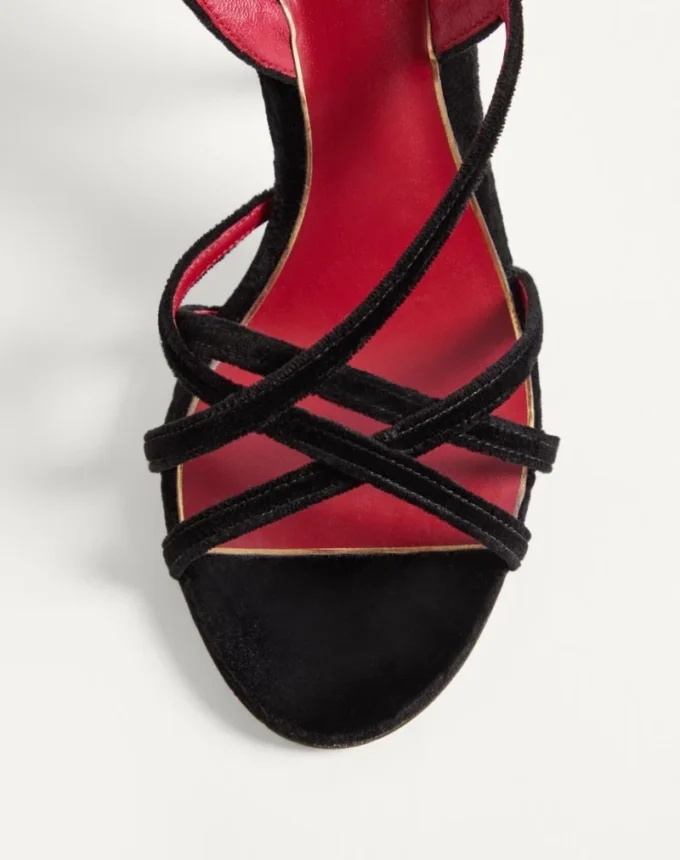 Sandalias Fetishique de terciopelo de 105 mm Sandalias Fetishique de terciopelo de 105 mm