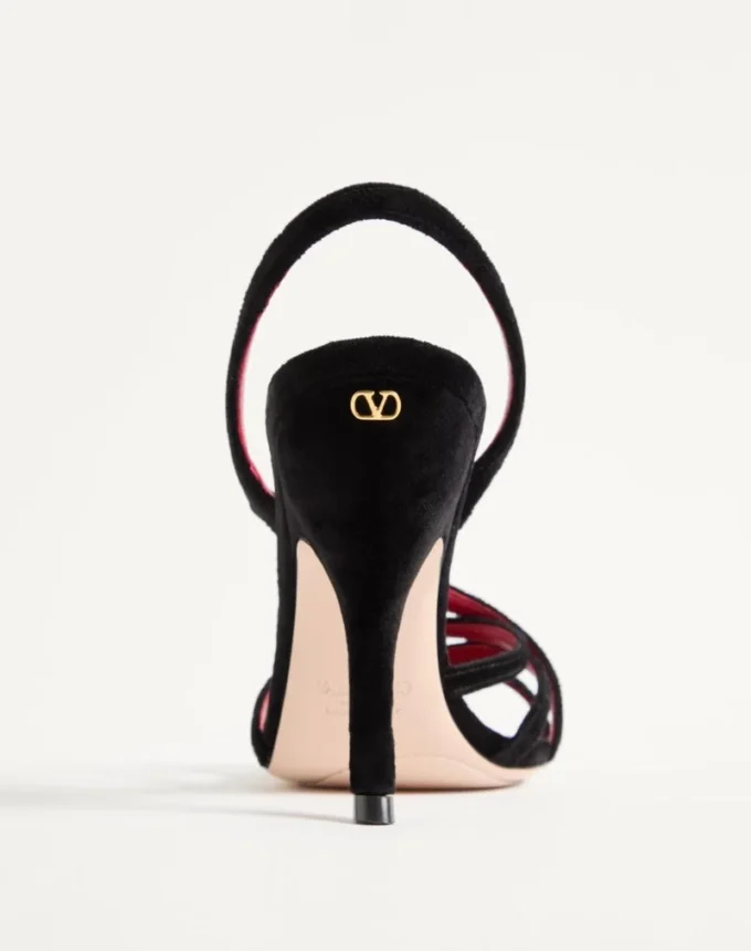 Sandalias Fetishique de terciopelo de 105 mm Sandalias Fetishique de terciopelo de 105 mm