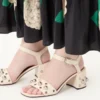 Sandalias Nellcôte en piel de becerro granulada 60 mm Sandalias Nellcôte en piel de becerro granulada 60 mm