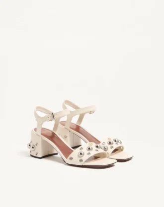 Sandalias Nellcôte en piel de becerro granulada 60 mm Sandalias Nellcôte en piel de becerro granulada 60 mm