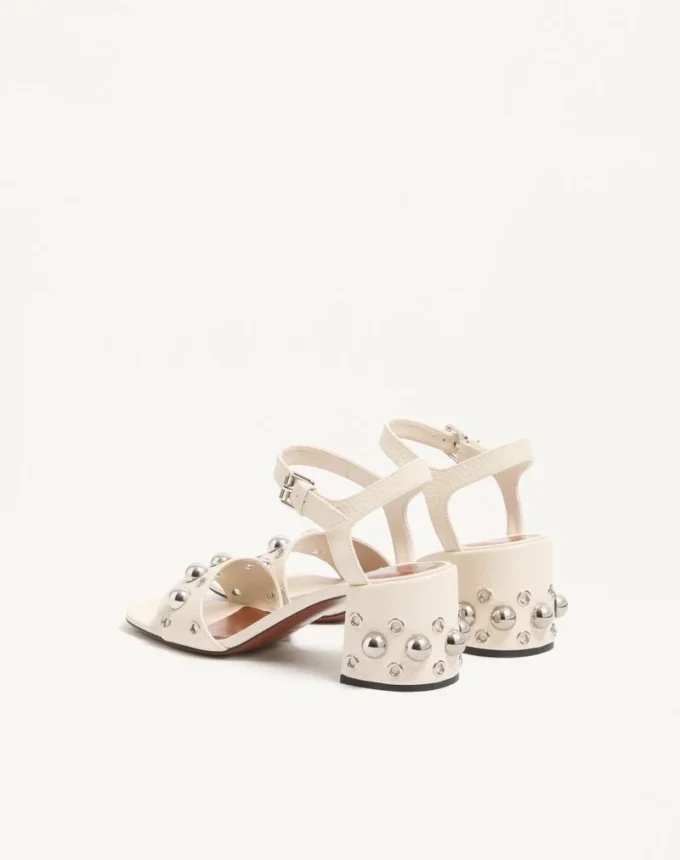 Sandalias Nellcôte en piel de becerro granulada 60 mm Sandalias Nellcôte en piel de becerro granulada 60 mm