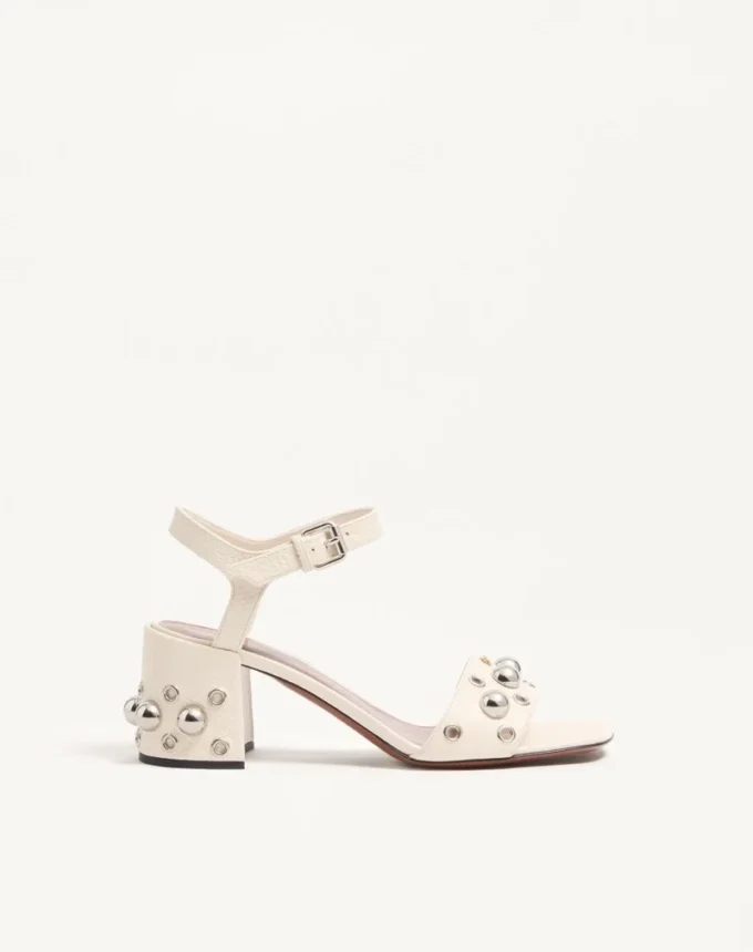 Sandalias Nellcôte en piel de becerro granulada 60 mm Sandalias Nellcôte en piel de becerro granulada 60 mm