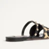 Sandalias Rockstud con bordado de rafia a cuadros Sandalias Rockstud con bordado de rafia a cuadros