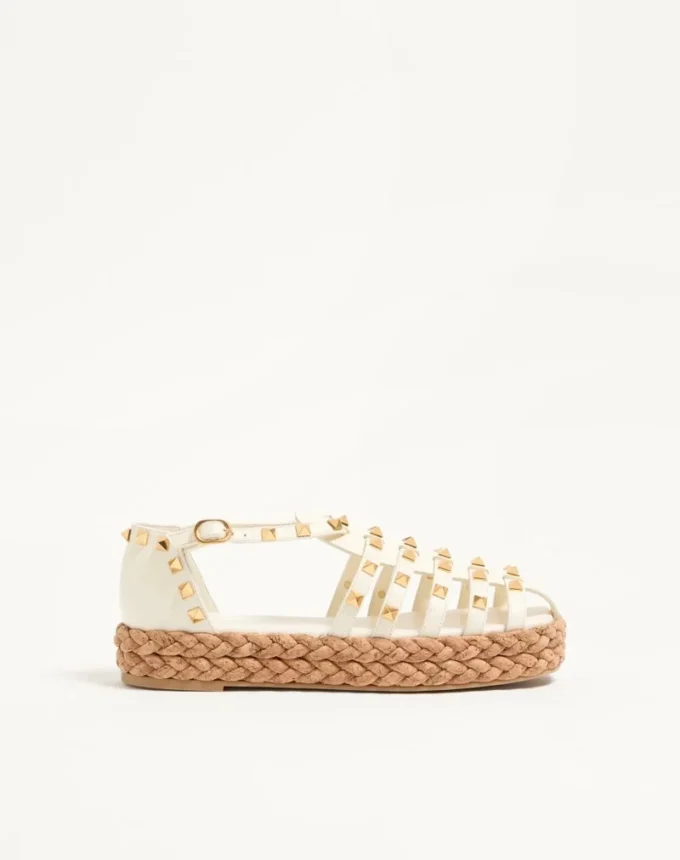 Sandalias Rockstud Fishermen de piel de becerro de 30 mm Sandalias Rockstud Fishermen de piel de becerro de 30 mm
