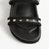 Sandalias Rockstud Slide en piel de becerro 20 mm
