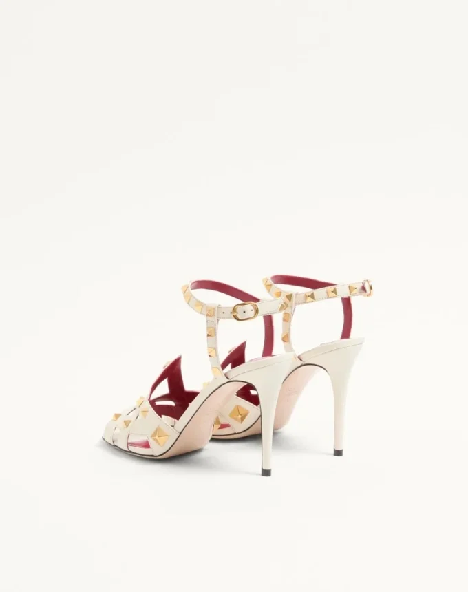 Sandalias Studdy de piel de cabrito de 100 mm