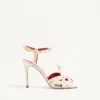 Sandalias Studdy de piel de cabrito de 100 mm