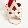 Sandalias Studdy de piel de cabrito de 100 mm