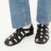 Sandalias Studshield Fisherman de piel de becerro Sandalias Studshield Fisherman de piel de becerro