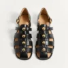 Sandalias Studshield Fisherman de piel de becerro Sandalias Studshield Fisherman de piel de becerro
