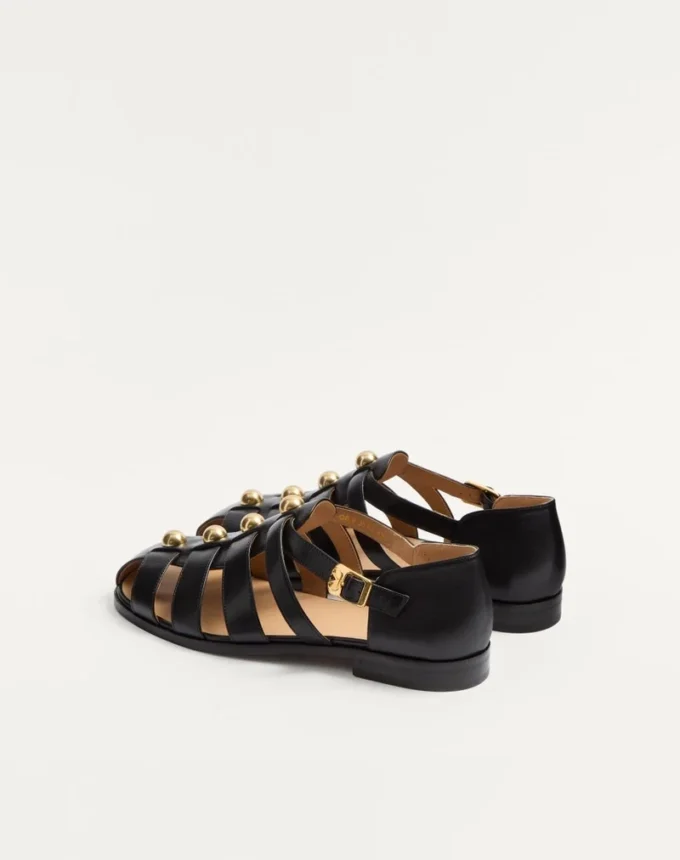 Sandalias Studshield Fisherman de piel de becerro Sandalias Studshield Fisherman de piel de becerro