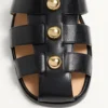 Sandalias Studshield Fisherman de piel de becerro Sandalias Studshield Fisherman de piel de becerro