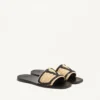 Sandalias Viva Superstar de rafia con bordado de ganchillo