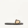 Sandalias Viva Superstar de rafia con bordado de ganchillo
