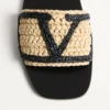 Sandalias Viva Superstar de rafia con bordado de ganchillo