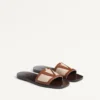 Sandalias Viva Superstar Slide en lona y piel napa Sandalias Viva Superstar Slide en lona y piel napa